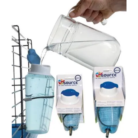 Source drinkfles met deksel en rvs tuit 1000 ml