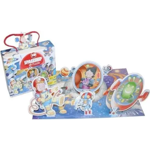 Space 3D puzzel 45pcs 30x40cm