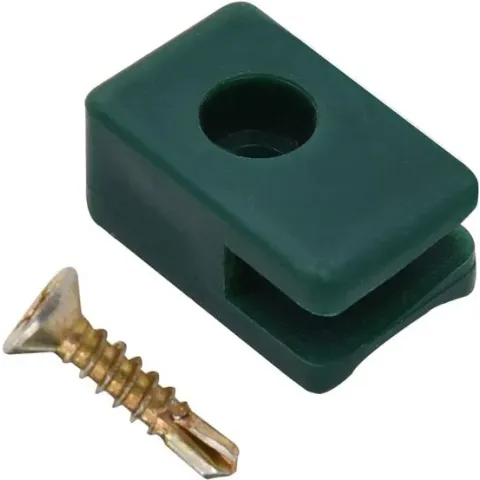 Spandraadhouder met schroef 100 sets groen