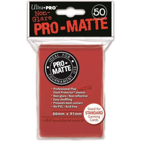 Speelgoed | Kaartspel - Sleeves Pro-Matte Red D12