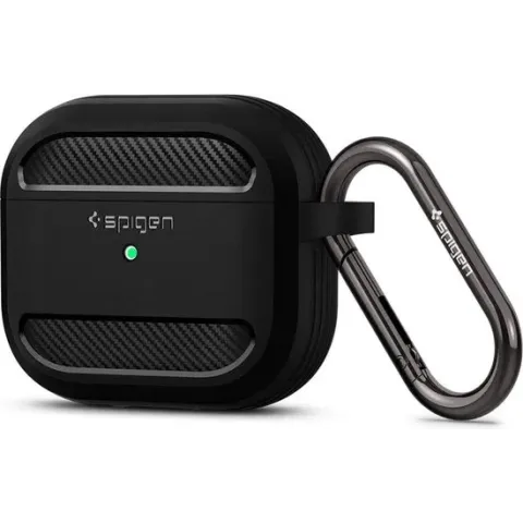 Spigen - Apple AirPods 3 hoesje - Rugged Armor - Zwart