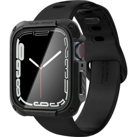 Spigen Apple Watch 7/8 (45mm) Tough Armor Hoesje - Zwart