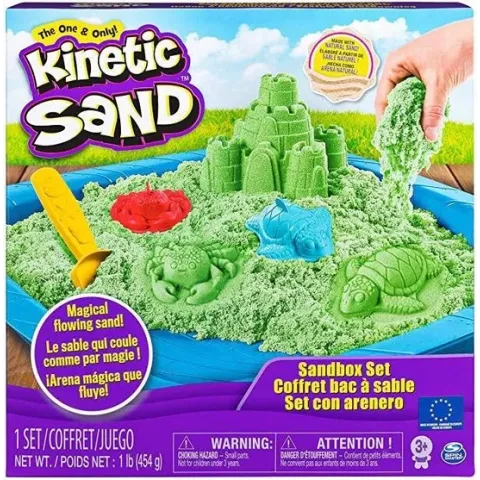 Spin Master Kinetic Sand - Green Sandbox Set (20106637)