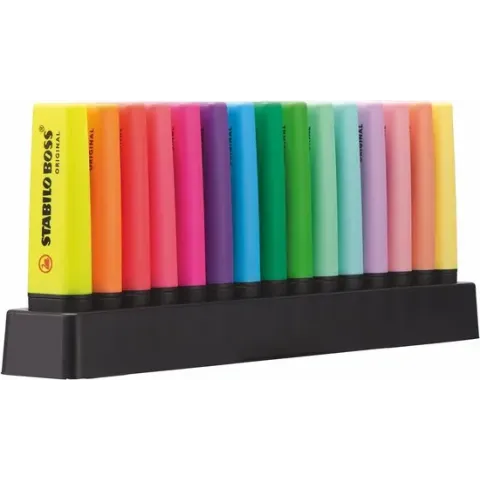 STABILO BOSS ORIGINAL - Deskset Met 15 Kleuren