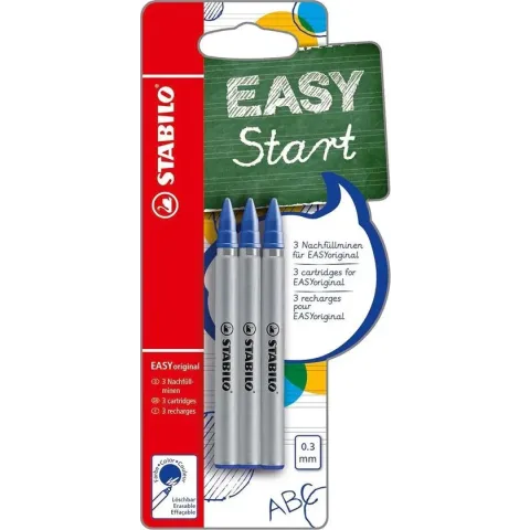 STABILO EASYoriginal navullingen 0,3 mm  - Doos 3 stuks