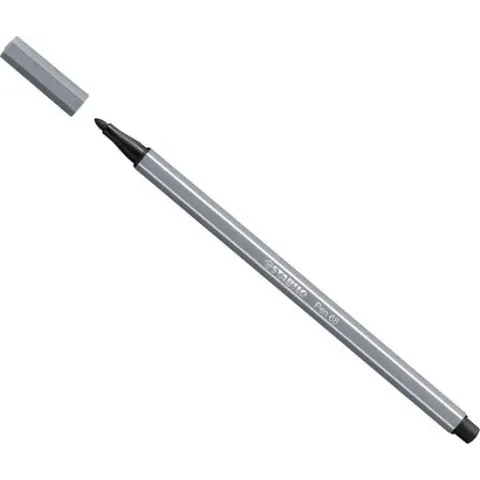 STABILO Pen 68 Viltstift Donkergrijs - per stuk