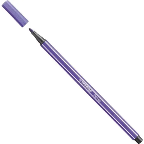 STABILO Pen 68 Viltstift Paars - per stuk