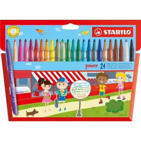 STABILO power 24 Viltstiften - Etui