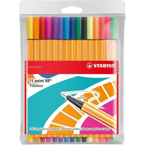 Stabilo Style Me Up Fineliner P88 15 Stuks Assorti
