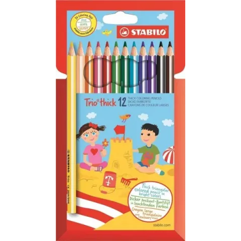 Stabilo Trio Dik Kleurpotlood (12 stuks)