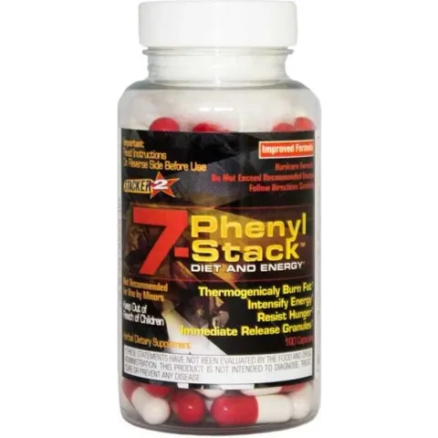 Stacker 2 - 7 Phenulstack Fat Burner - Vetverbrander - 100 Capsules