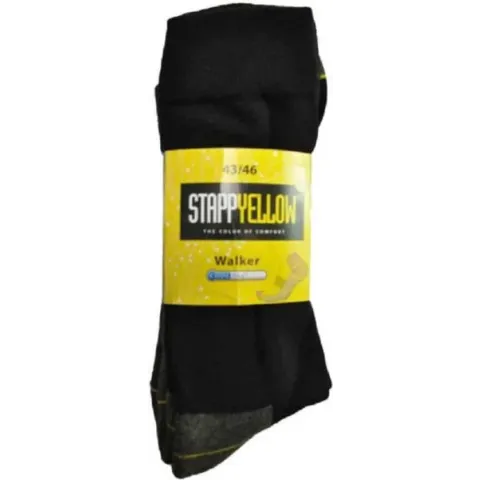 Stapp Yellow Walker Coolmax 2-Pack 4425 - 699 Zwart - 39-42