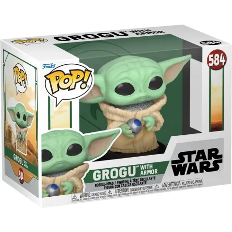 Star Wars: The Book of Boba Fett Funko Pop Vinyl: Grogu with Armor