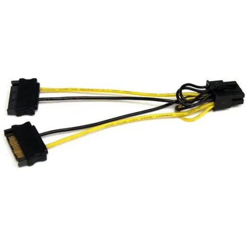 StarTech 15cm SATA Voeding naar 8-pins PCI Express Videokaart Voeding Verloopkabel