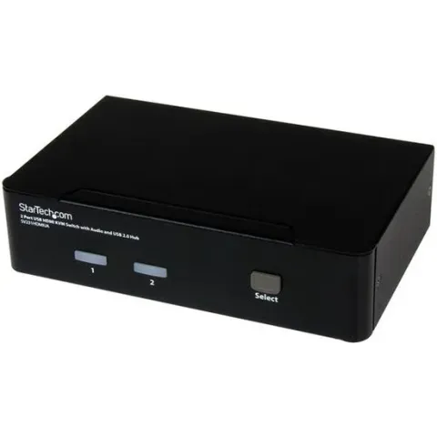 StarTech 2-poort USB HDMI KVM-switch met Audio en USB 2.0-hub