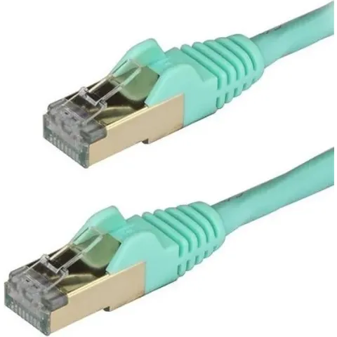 StarTech.com 3m aqua Cat6a Ethernet netwerkkabel shielded (STP) Cat6a patchkabel Cat 6a