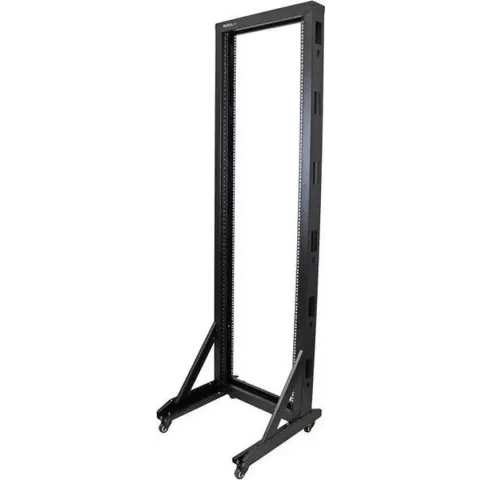 StarTech.com 42U Open Server Rack Frame met zwenkwielen Serverkast met 2 stijlen