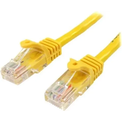 StarTech.com Cat5e Ethernet netwerkkabel met snagless RJ45 connectors UTP kabel 0,5m geel