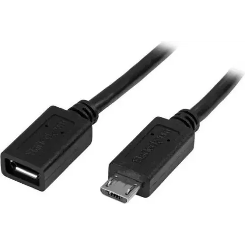 StarTech.com Micro-USB verlengkabel 0,5 m M/F Micro USB kabel 50cm
