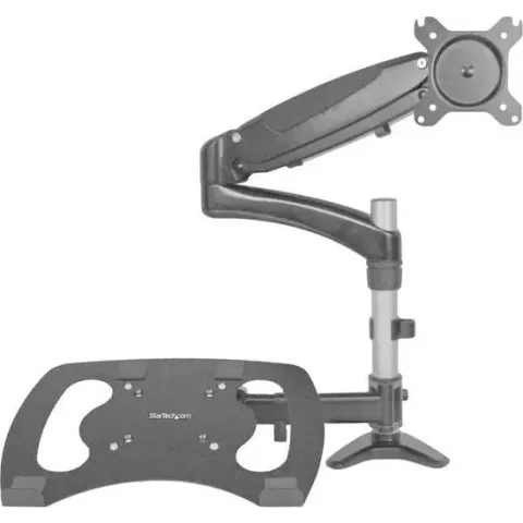 StarTech.com Monitor arm met laptop standaard- One-Touch verstelbare hoogte