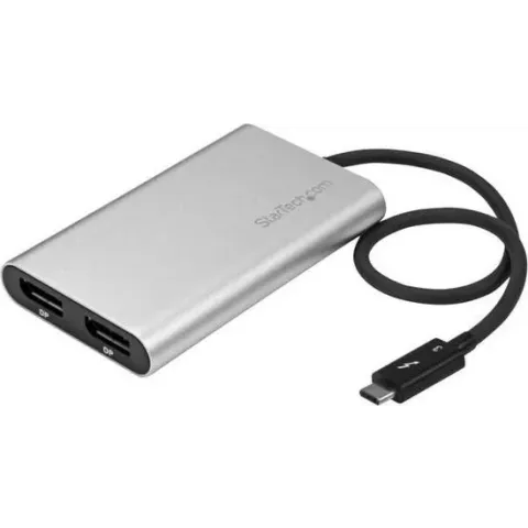 StarTech.com Thunderbolt 3 naar Dual DisplayPort adapter 4K 60Hz Mac en Windows compatibel