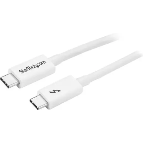 StarTech.com Thunderbolt 3 USB-C kabel 20Gbps Thunderbolt, USB en DisplayPort compatibel 1m wit