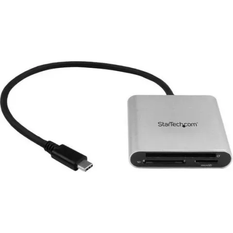 StarTech.com USB 3.0 Flash geheugen multi kaartlezer/schrijver met USB-C SD, microSD, CompactFlash