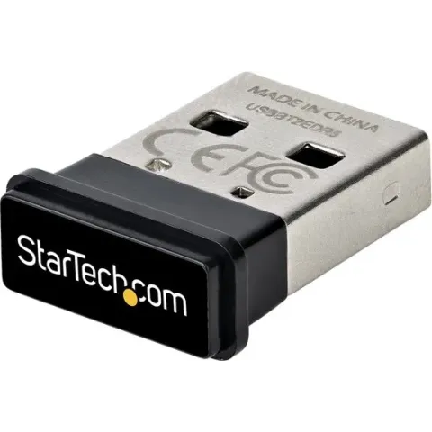 StarTech.com USB Bluetooth 5.0 Adapter, USB Bluetooth Dongle voor PC/Computer/Laptop/Toetsenbord/Muis, BT 5.0 Adapter voor Headsets, Mini USB Bluetooth Receiver, Windows/Linux