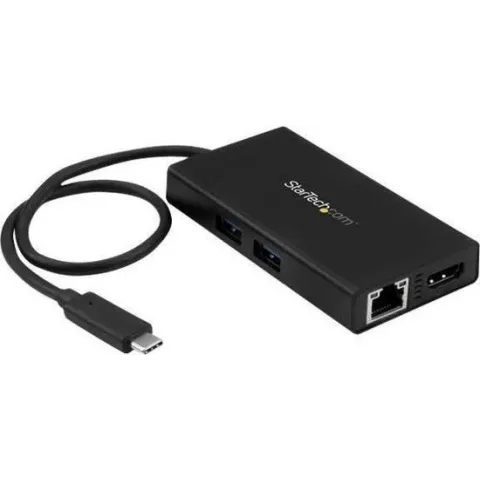 StarTech.com USB-C multiport adapter met 4K HDMI 2x USB-A poorten 60W PD zwart