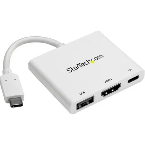 StarTech.com USB-C multiport adapter met HDMI USB 3.0 poort 60W PD wit