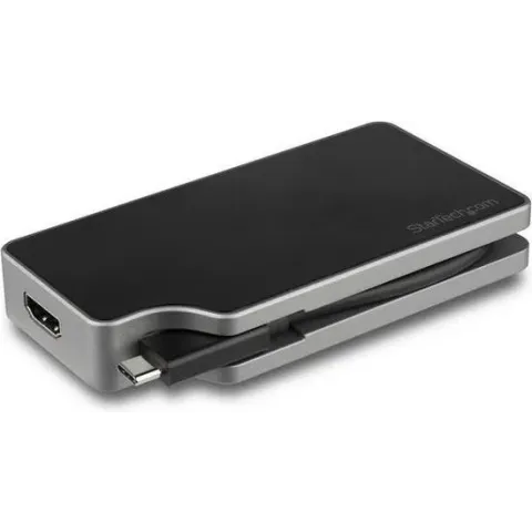 StarTech.com USB-C multiport video adapter 4-in-1 85W Power Delivery space grey