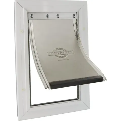 Staywell 620 Hondenluik - Aluminium - Wit