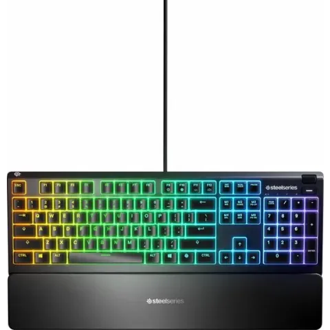 SteelSeries Apex 3 RGB Membraan Gaming Toetsenbord - Qwerty - Zwart