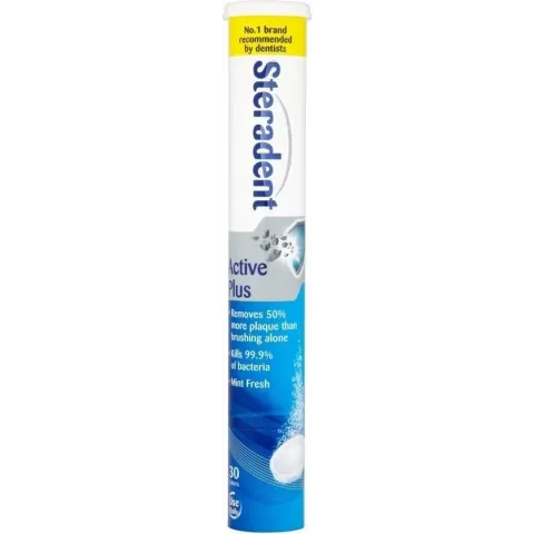 Steradent Reinigingstabletten - Active Plus 30 Tabletten