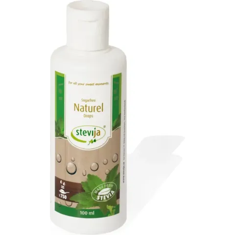 Stevia Vloeibaar Naturel - Flacon stevia: 100 ml
