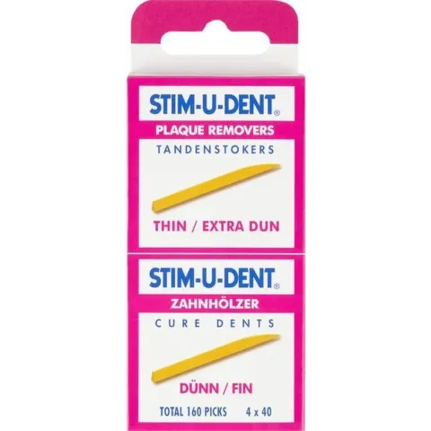 Stimudent tandenstokers dun - 160 st - Tandenstoker