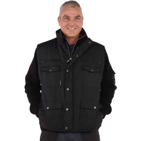 STØRVIK Bodywarmer Winddicht 4 seizoenen Heren Zwart - Maat 3XL - POCKET