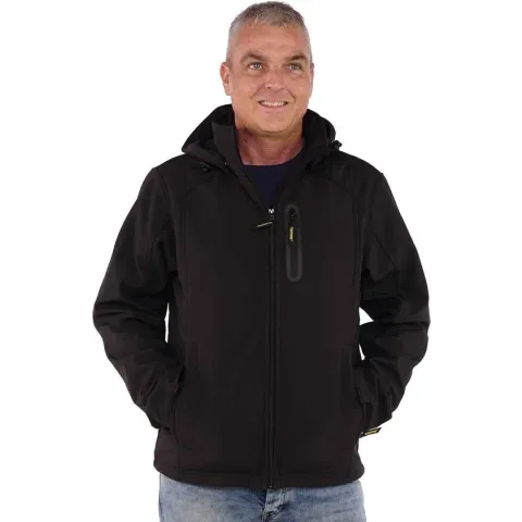 STØRVIK Softshell Werkjas Winddicht Heren Zwart - Maat L - NAPIER