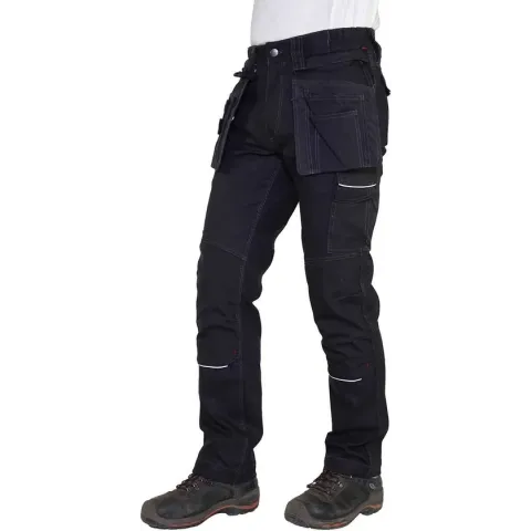 STØRVIK Stretch Werkbroek Heren Zwart - Maat 2XL - TIM