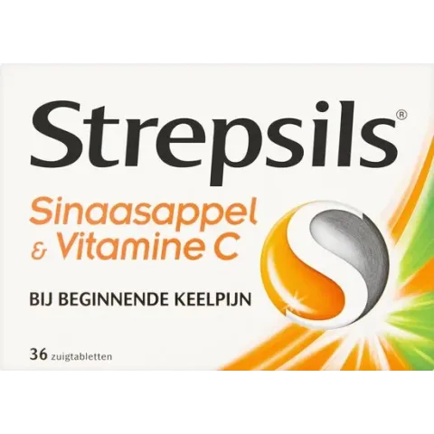 Strepsils Keeltabletten Sinasappel & Vitamine C - 36 Stuks