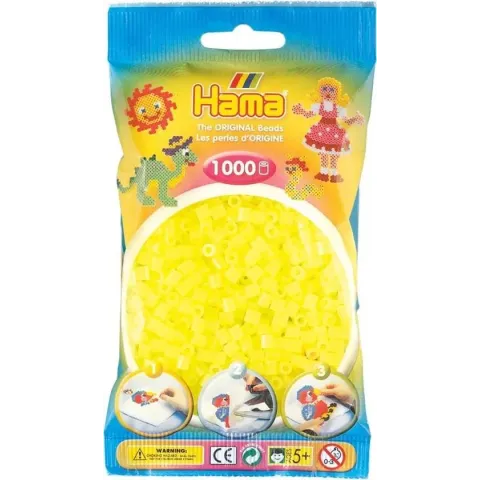 Strijkkralen 1000 Stuks Geel Neon