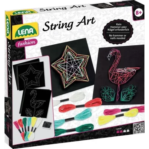 String Art Flamingo & Star - Tekenkunst