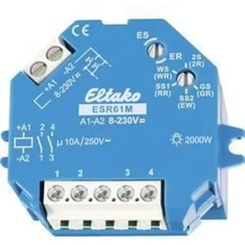 Stroomstootschakelaar Op- en inbouw Eltako ESR61M 1x NO, 1x NO 230 V/DC, 230 V/AC 10 A 2000 W 1 stuk(s)
