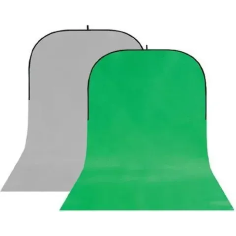 Studioking Achtergrondbord Bbt-03-10 400 Cm Polyester Grijs/groen