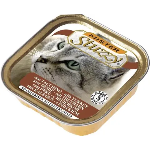Stuzzy Kalkoen - Kat - Natvoer - 32 x 100 gr