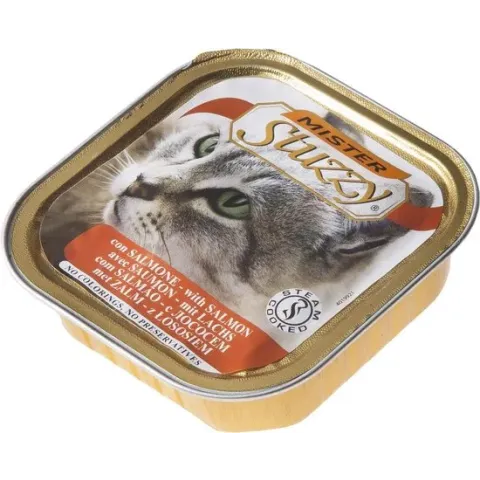 Stuzzy Zalm - Kat - Natvoer - 32 x 100 gr