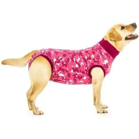 Suitical recovery suit hond roze camouflage s 43-51 cm