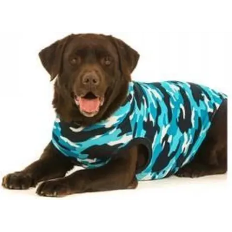 Suitical Recovery Suit Hond - XXL - Blauw Camouflage