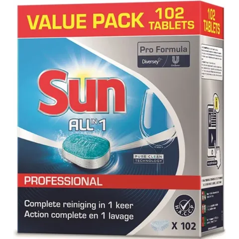 SUN Vaatwastablet all-in-one/pak MEGAPACK 102 tabletten