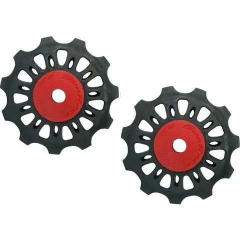 Sunrace Derailleurwieltjes 11 Tanden 2 Stuks Zwart/rood